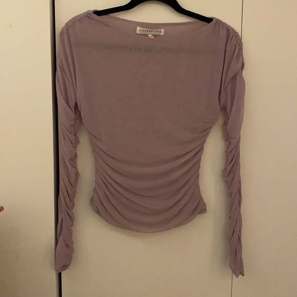 Light purple mesh long sleeve top - Picture 2 of 2